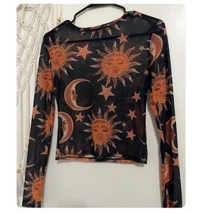 Women mesh long sleeve